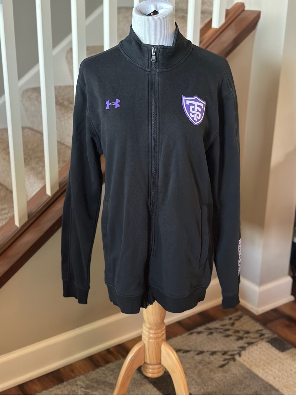 University of St. Thomas UA Full-Zip Jacket with Purple Logo - F1024
